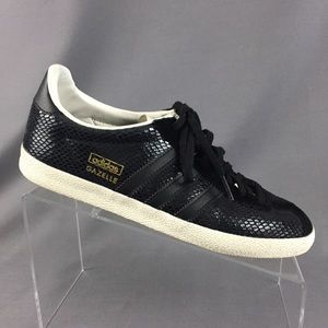 Adidas Originals Gazelle OG Women 7 Black Snake